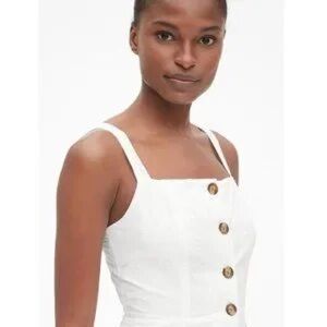 White Button-Front Dress size xs